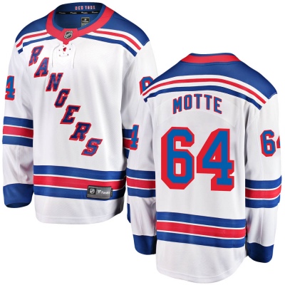 Youth Tyler Motte New York Rangers Fanatics Branded Away Jersey - Breakaway White