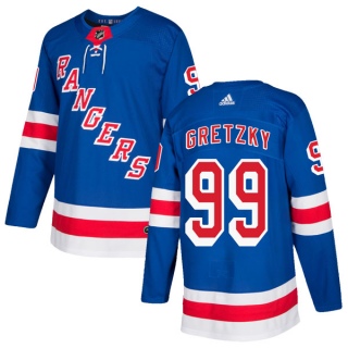 Youth Wayne Gretzky New York Rangers Adidas Home Jersey - Authentic Royal Blue